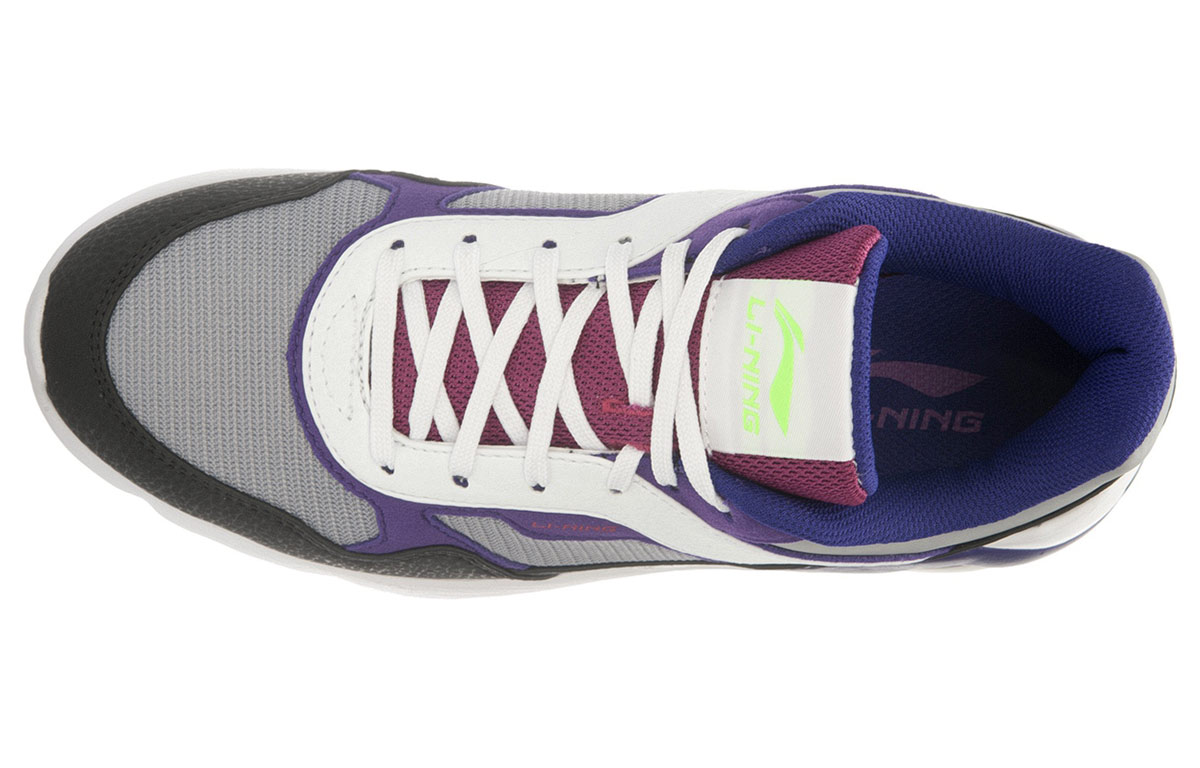(W) Li-Ning Running Shoes Low 'Grey Black Purple' 圖 3