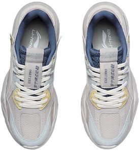 LiNing李寧 低幫 跑步鞋 女款 灰藍黃 經典休閒 Shop LiNing李寧 低幫 跑步鞋 女款 灰藍黃 經典休閒