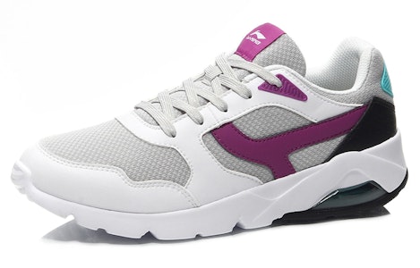 (W) 李寧ランニングシューズ ロー グレー/白/紫 AGLM116-1 Order (W) 李寧ランニングシューズ ロー グレー/白/紫 AGLM116-1