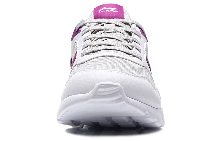 Shop (W) 李寧ランニングシューズ ロー グレー/白/紫 AGLM116-1