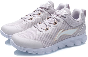 李寧減震透氣低幫跑步鞋 女款淺灰紫 Lookbook 李寧減震透氣低幫跑步鞋 女款淺灰紫