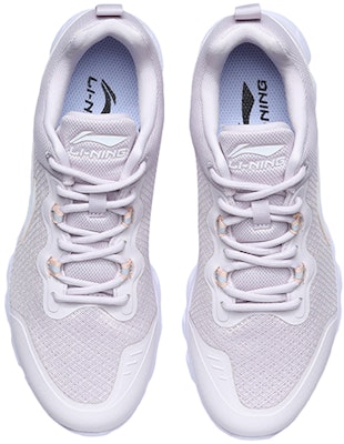 李寧減震透氣低幫跑步鞋 女款淺灰紫 Shop 李寧減震透氣低幫跑步鞋 女款淺灰紫