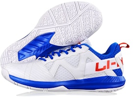 LiNing李寧 耐磨防滑透氣 低幫 跑步鞋 女款 白藍 Details for LiNing李寧 耐磨防滑透氣 低幫 跑步鞋 女款 白藍