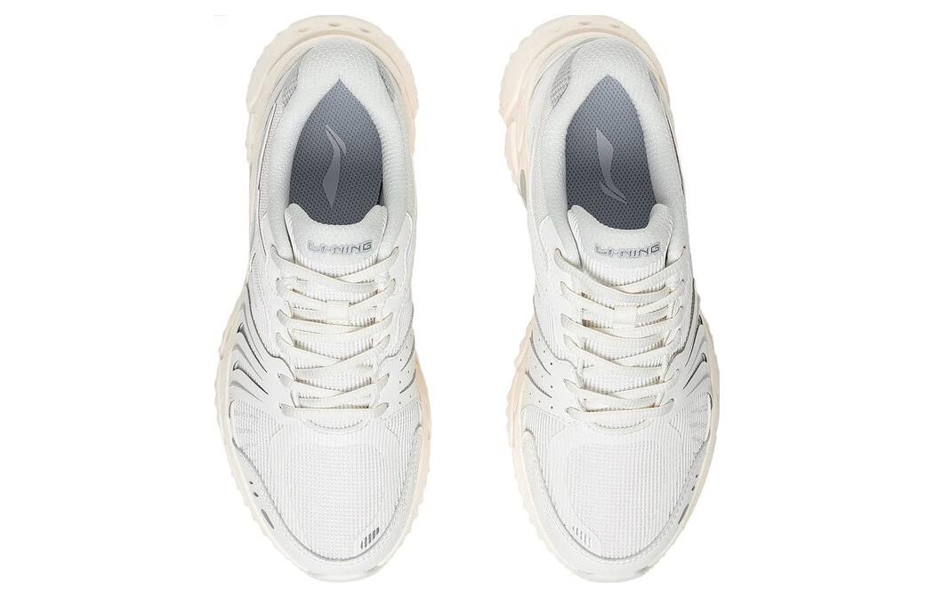 Shop LiNing李寧 耐磨透氣 低筒 跑步鞋 女款 白灰