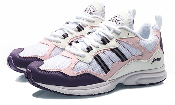 (Women) Li-Ning Lightweight Running Shoes 'White Pink Purple' ARBP064-3 Lookbook (Women) Li-Ning Lightweight Running Shoes 'White Pink Purple' ARBP064-3