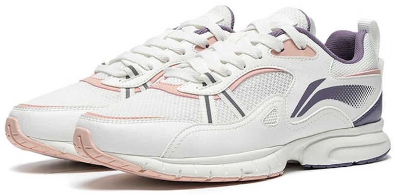 (Women) Li-Ning Running Shoes Low 'White Purple' ARSS064-3 Lookbook (Women) Li-Ning Running Shoes Low 'White Purple' ARSS064-3