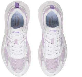 LiNing李寧 舒適 耐磨 低筒 跑步鞋 女款 白紫色 Shop LiNing李寧 舒適 耐磨 低筒 跑步鞋 女款 白紫色