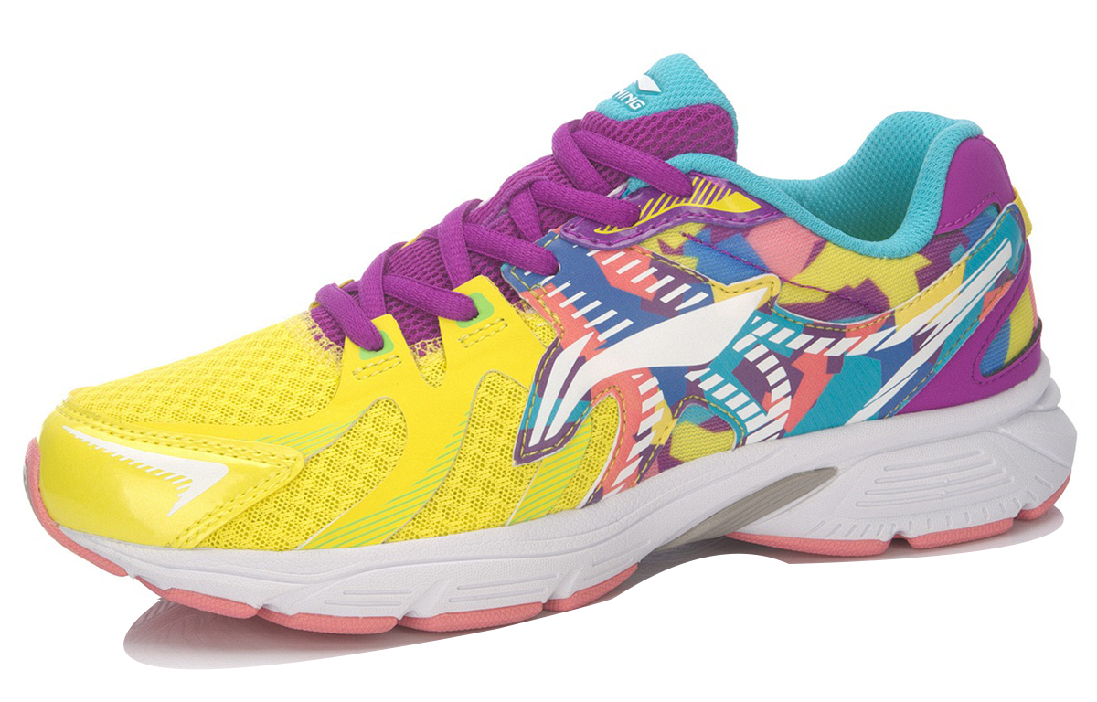 (W) Li-Ning Running Shoes Low 'Yellow Purple' 圖 2