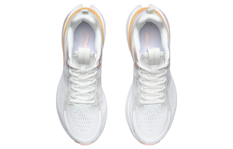 Shop (W) 李寧ランニングシューズ ローカット 白オレンジ ARHR062-3