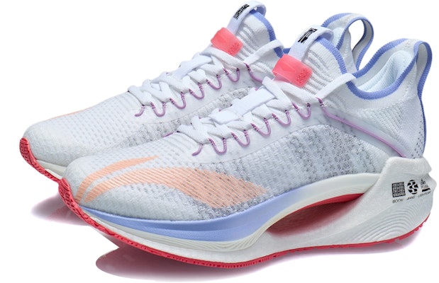 (Women) Li-Ning Jue Ying Essential 'White Blue Orange' ARHR126-3 Lookbook (Women) Li-Ning Jue Ying Essential 'White Blue Orange' ARHR126-3