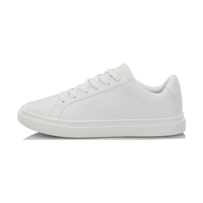 (W) Li-Ning Simple Versatile Casual Sneakers 'White'