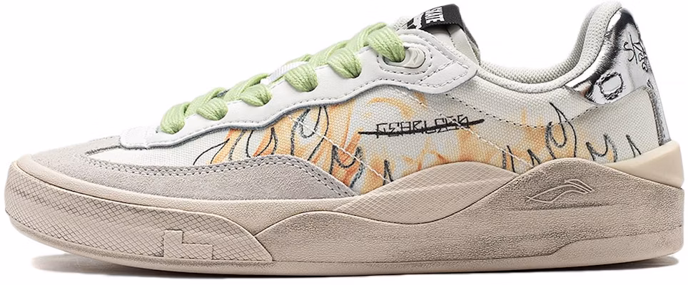 (Women) Li-Ning Skate General 'White Graffiti' AEPSA50-7 Buy (Women) Li-Ning Skate General 'White Graffiti' AEPSA50-7