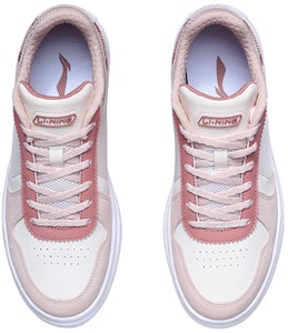 李宁 防滑耐磨 低帮 板鞋 女款 粉杏 Shop 李宁 防滑耐磨 低帮 板鞋 女款 粉杏