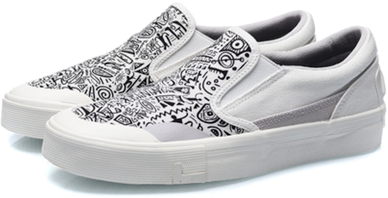 (Women) Li-Ning SLIP-ON 'White Grey' AECR014-1 Lookbook (Women) Li-Ning SLIP-ON 'White Grey' AECR014-1