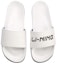 Shop (W) 李寧スリッパ PU 白黒 (Rīningu surippa PU shirokuro) AGAN004-1