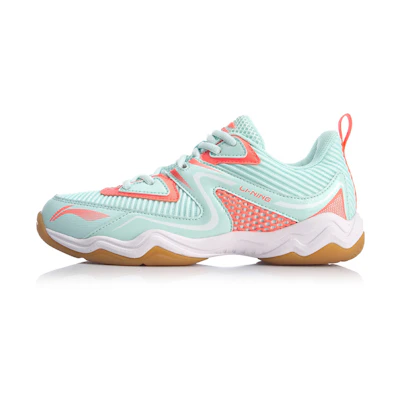 (W) Li-Ning Sound Badminton Training Shoes 'White Mint Pink'