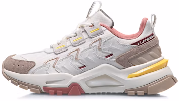 (Women) Li-Ning Sport Leisure 'White Khaki Yellow' AGCQ384-3 (Women) Li-Ning Sport Leisure 'White Khaki Yellow' AGCQ384-3