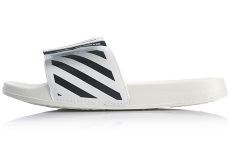 (W) Li-Ning Sports Fashion Series Disney Mickey Crossover Lightweight Stylish White Black Slippers