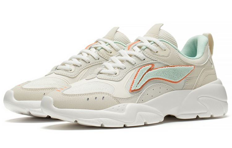 (W) Li-Ning Sportswear Sneakers 'Beige Green' 圖 3