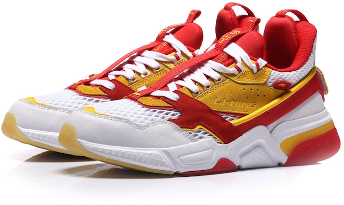 (W) Sepatu Gaya Li-Ning 'Putih Merah Kuning' AGLN246-2 Lookbook (W) Sepatu Gaya Li-Ning 'Putih Merah Kuning' AGLN246-2