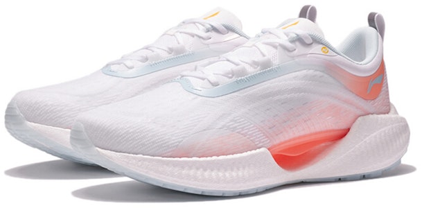 LiNing李寧 超輕19 減震防滑耐磨 低幫 跑步鞋 女款 白橙 Lookbook LiNing李寧 超輕19 減震防滑耐磨 低幫 跑步鞋 女款 白橙