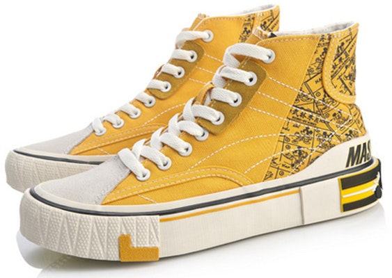 (Women) Li-Ning Superwave Canvas Hi 'Yellow Black' AGCQ202-3 Lookbook (Women) Li-Ning Superwave Canvas Hi 'Yellow Black' AGCQ202-3