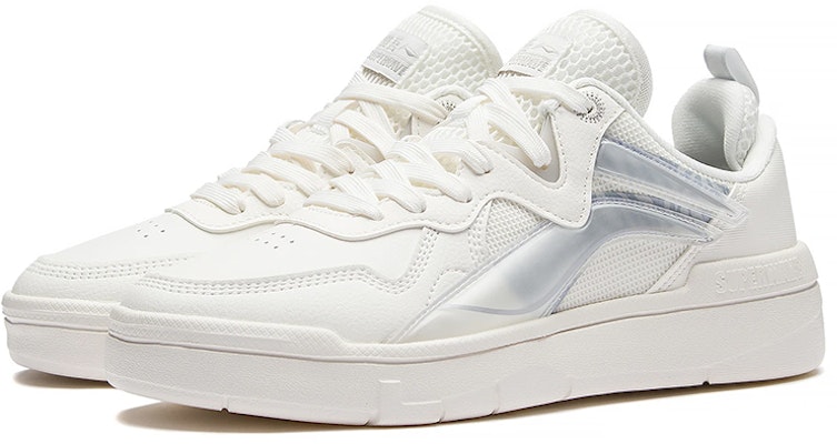 (Women) Li-Ning Superwave Lite 'White 'White Grey' AGCS098-1 Lookbook (Women) Li-Ning Superwave Lite 'White 'White Grey' AGCS098-1