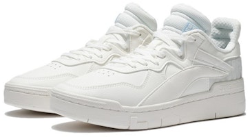 LiNing李宁 惟吾 Superwave Lo 輕便耐磨 低幫 板鞋 女款 雪白色 Lookbook LiNing李宁 惟吾 Superwave Lo 輕便耐磨 低幫 板鞋 女款 雪白色