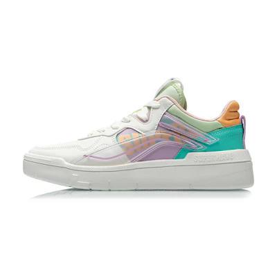 (W) Li-Ning Superwave Low 'White Purple Green'