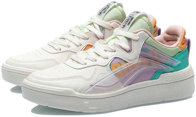 (Women) Li-Ning Superwave Low 'White Purple Green' AECR004-2 Lookbook (Women) Li-Ning Superwave Low 'White Purple Green' AECR004-2