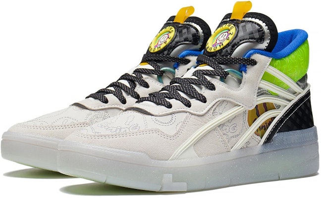 (Women) Li-Ning Superwave Mid 'White Blue Green' AGCS284-1 Lookbook (Women) Li-Ning Superwave Mid 'White Blue Green' AGCS284-1