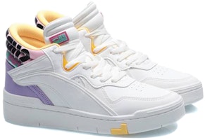 (W) 리닝 슈퍼웨이브 미드 '화이트 퍼플 옐로우' AGCQ238-3 Shop (W) 리닝 슈퍼웨이브 미드 '화이트 퍼플 옐로우' AGCQ238-3