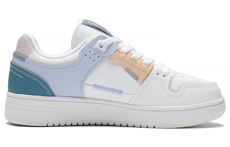 Order LiNing李寧 天跡 耐磨輕便防滑 低幫 板鞋 女款 白藍色