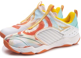 LiNing李寧 變色龍 低筒綜合訓練鞋 女款 白藍橙 Lookbook LiNing李寧 變色龍 低筒綜合訓練鞋 女款 白藍橙