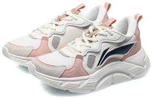 (W) Li-Ning Trend Lightweight Low 'Blanco Gris Rosa' ARLQ034-1 Lookbook (W) Li-Ning Trend Lightweight Low 'Blanco Gris Rosa' ARLQ034-1