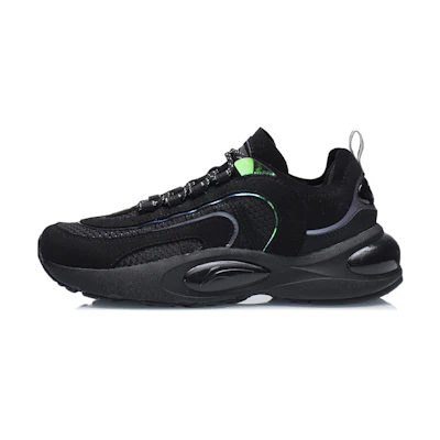 (W) Li-Ning V8 'Black Support Shock-Absorbent Durable Low-Top Running'