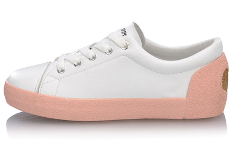(W) Li-Ning Vulc Lite 'White Pink'