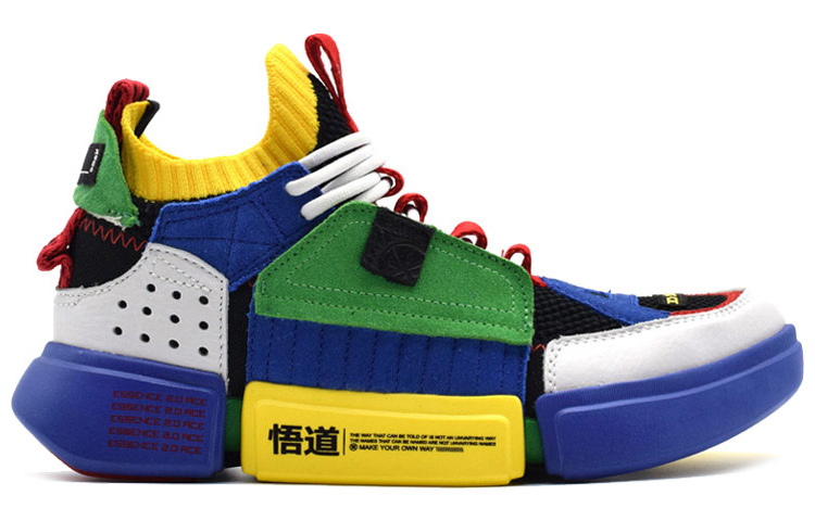 Order LiNing李寧 悟道2 ACE 韋德之道 減震防滑耐磨 低筒 復古籃球鞋 女款 藍綠黃