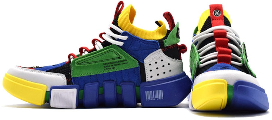 LiNing李寧 悟道2 ACE 韋德之道 減震防滑耐磨 低筒 復古籃球鞋 女款 藍綠黃 Lookbook LiNing李寧 悟道2 ACE 韋德之道 減震防滑耐磨 低筒 復古籃球鞋 女款 藍綠黃