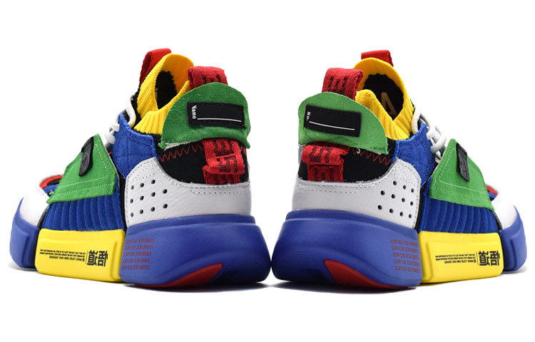 Shop LiNing李寧 悟道2 ACE 韋德之道 減震防滑耐磨 低筒 復古籃球鞋 女款 藍綠黃