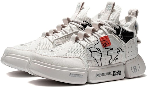 LiNing李寧 悟道2 ACE 減震防滑耐磨 中幫 復古籃球鞋 女款 霜白色 Lookbook LiNing李寧 悟道2 ACE 減震防滑耐磨 中幫 復古籃球鞋 女款 霜白色