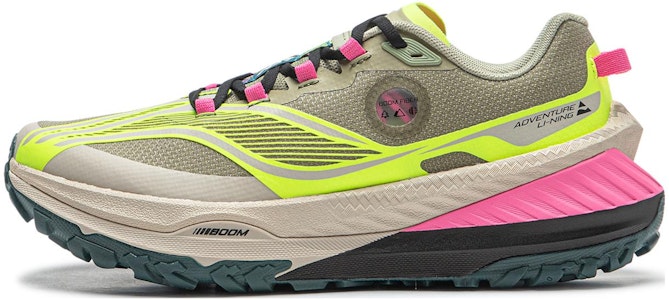 LiNing 李寧 的 盧 輕量高回彈 減震防滑耐磨 低筒 越野跑步鞋 女款 綠黃 Buy LiNing 李寧 的 盧 輕量高回彈 減震防滑耐磨 低筒 越野跑步鞋 女款 綠黃