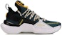 (W) Kasut Bola Keranjang Li-Ning Way of Wade Mid Top Retro 'Hijau Gelap Putih' AGBP078-3
