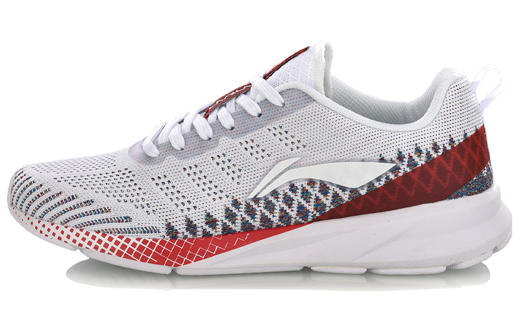 (Women) Li-Ning Weaving Shock-Absorbing Running Shoes 'White Red' ARHN116-1