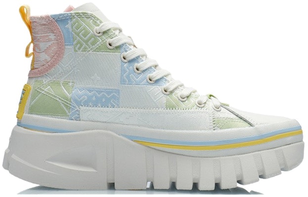 (Women) Li-Ning Weiwu High 'Comfort Casual White Green' AGCR270-1 Order (Women) Li-Ning Weiwu High 'Comfort Casual White Green' AGCR270-1