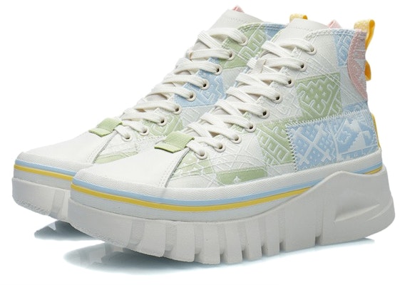 (Women) Li-Ning Weiwu High 'Comfort Casual White Green' AGCR270-1 Lookbook (Women) Li-Ning Weiwu High 'Comfort Casual White Green' AGCR270-1