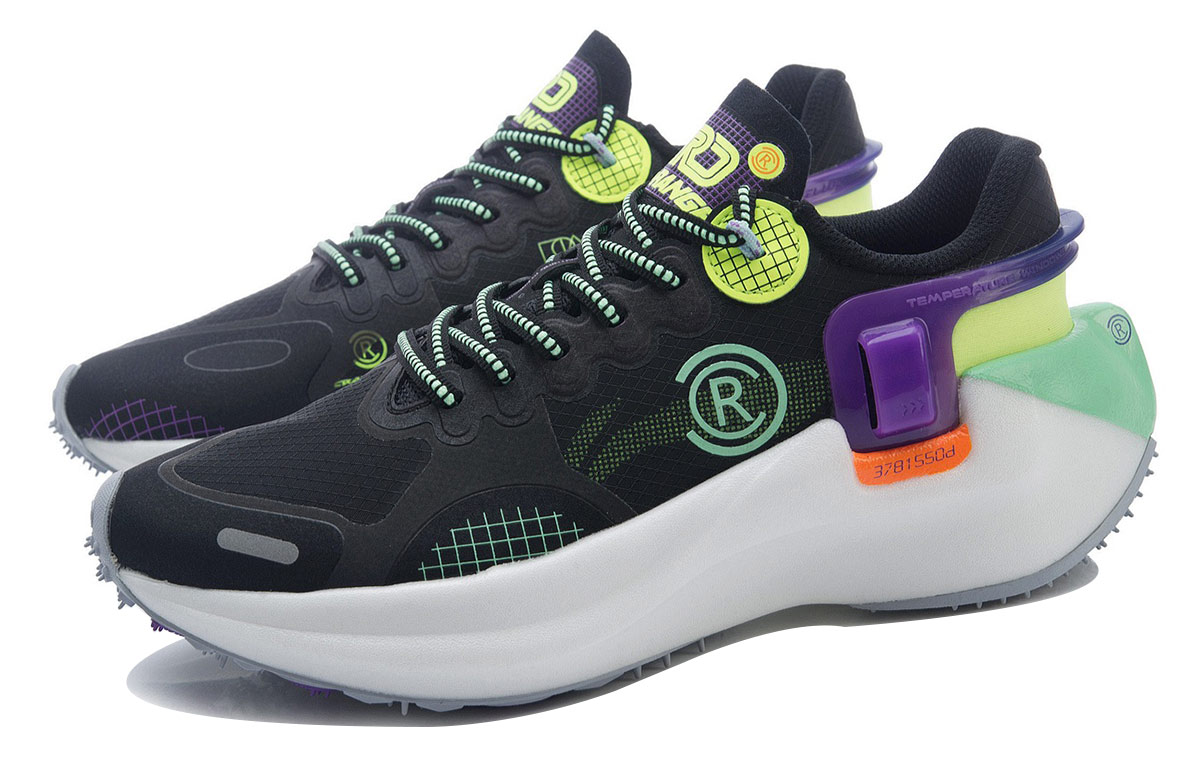 (W) Li-Ning Wind Range Essential 'Black Green Purple' 圖 3