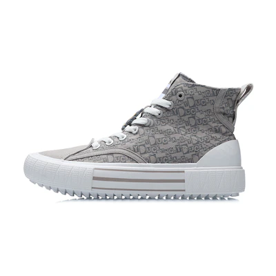 (W) Li-Ning Disney Canvas Hi Shoes 'Snow Grey White'