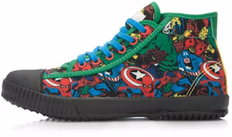 (Women) Li-Ning x MARVEL Comics Graphic Classic Canvas Shoes 'Black Green' ALAK124-3 (Women) Li-Ning x MARVEL Comics Graphic Classic Canvas Shoes 'Black Green' ALAK124-3