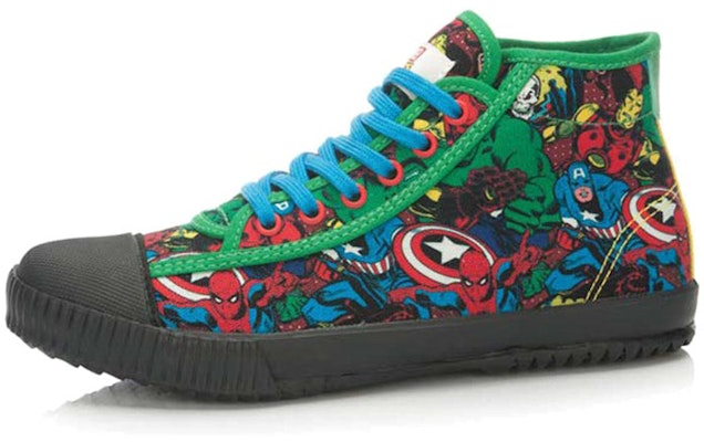 (Women) Li-Ning x MARVEL Comics Graphic Classic Canvas Shoes 'Black Green' ALAK124-3 Lookbook (Women) Li-Ning x MARVEL Comics Graphic Classic Canvas Shoes 'Black Green' ALAK124-3